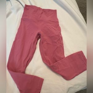 Lululemon align high rise crop legging pink blossom
